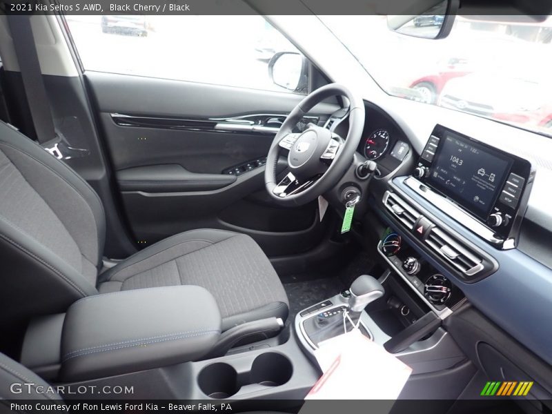 Black Cherry / Black 2021 Kia Seltos S AWD