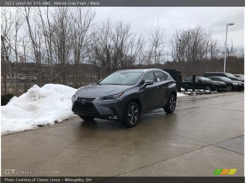 Nebula Gray Pearl / Black 2021 Lexus NX 300 AWD