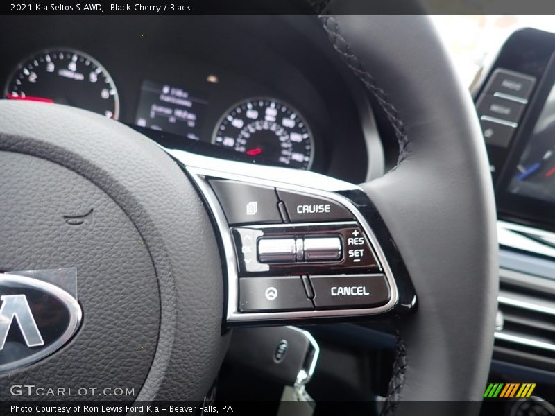 Black Cherry / Black 2021 Kia Seltos S AWD