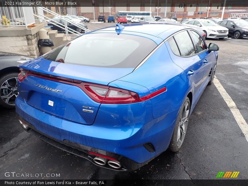 Micro Blue / Black 2021 Kia Stinger GT