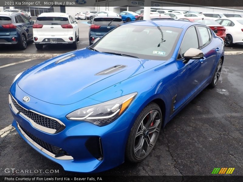 Micro Blue / Black 2021 Kia Stinger GT