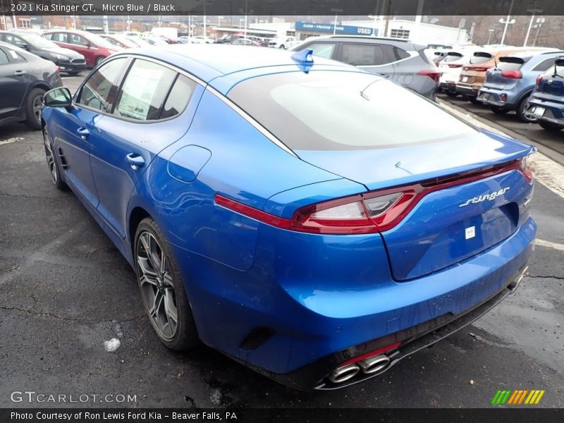 Micro Blue / Black 2021 Kia Stinger GT