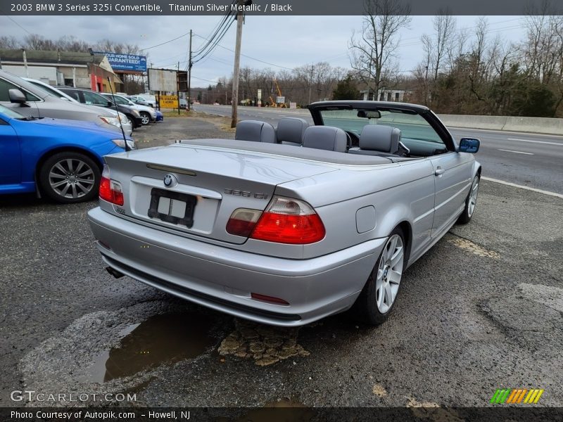 Titanium Silver Metallic / Black 2003 BMW 3 Series 325i Convertible