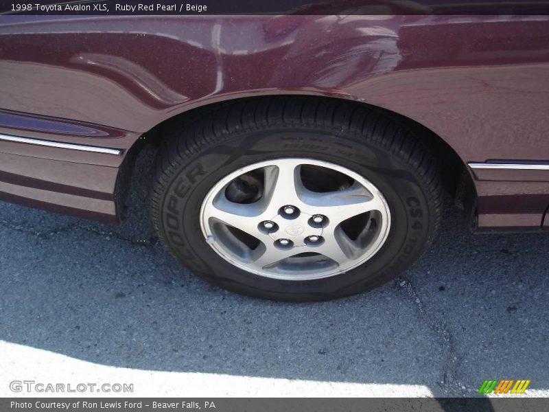 Ruby Red Pearl / Beige 1998 Toyota Avalon XLS