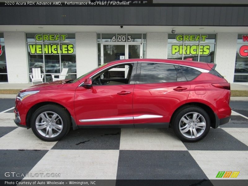 Performance Red Pearl / Parchment 2020 Acura RDX Advance AWD