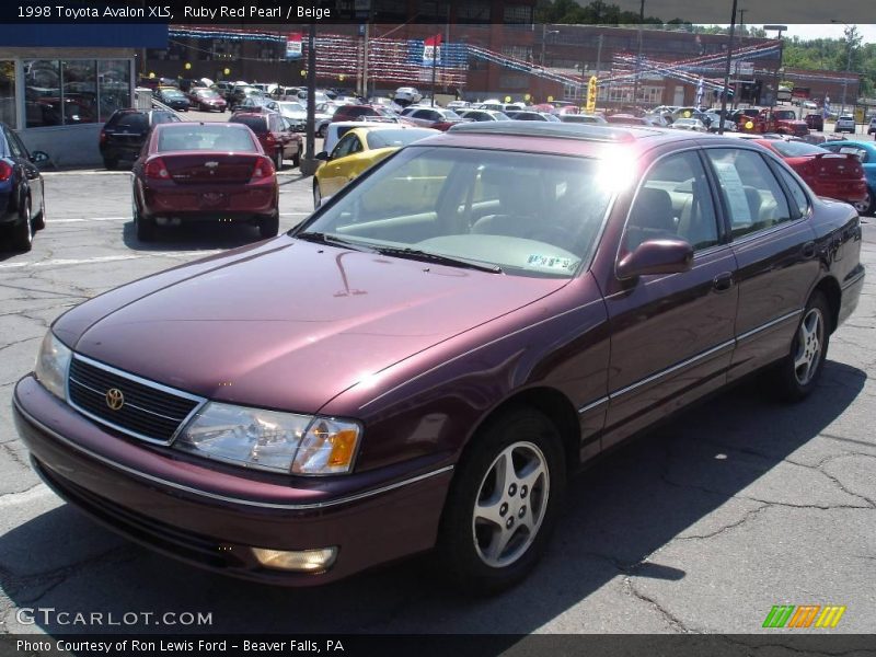 Ruby Red Pearl / Beige 1998 Toyota Avalon XLS