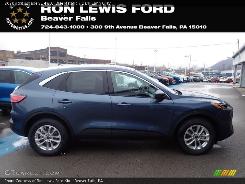Blue Metallic / Dark Earth Gray 2020 Ford Escape SE 4WD