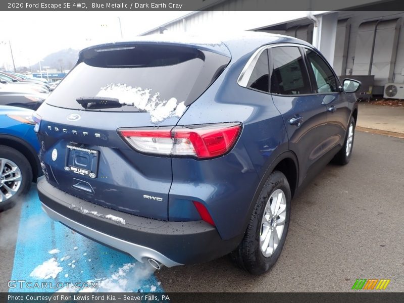 Blue Metallic / Dark Earth Gray 2020 Ford Escape SE 4WD