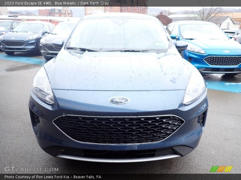 Blue Metallic / Dark Earth Gray 2020 Ford Escape SE 4WD