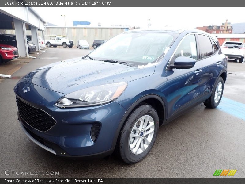 Blue Metallic / Dark Earth Gray 2020 Ford Escape SE 4WD