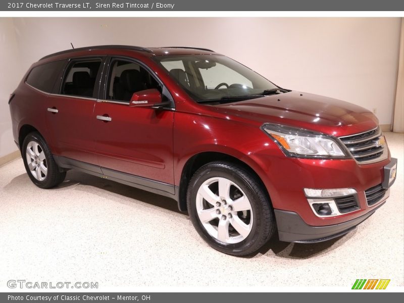 Siren Red Tintcoat / Ebony 2017 Chevrolet Traverse LT