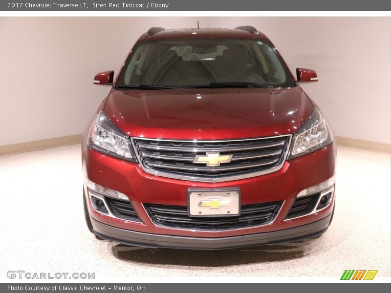 Siren Red Tintcoat / Ebony 2017 Chevrolet Traverse LT