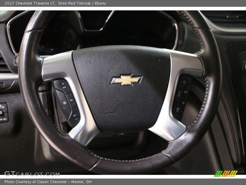 Siren Red Tintcoat / Ebony 2017 Chevrolet Traverse LT