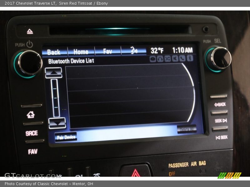 Siren Red Tintcoat / Ebony 2017 Chevrolet Traverse LT