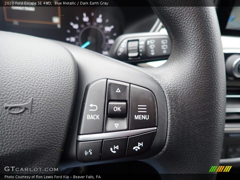 Blue Metallic / Dark Earth Gray 2020 Ford Escape SE 4WD
