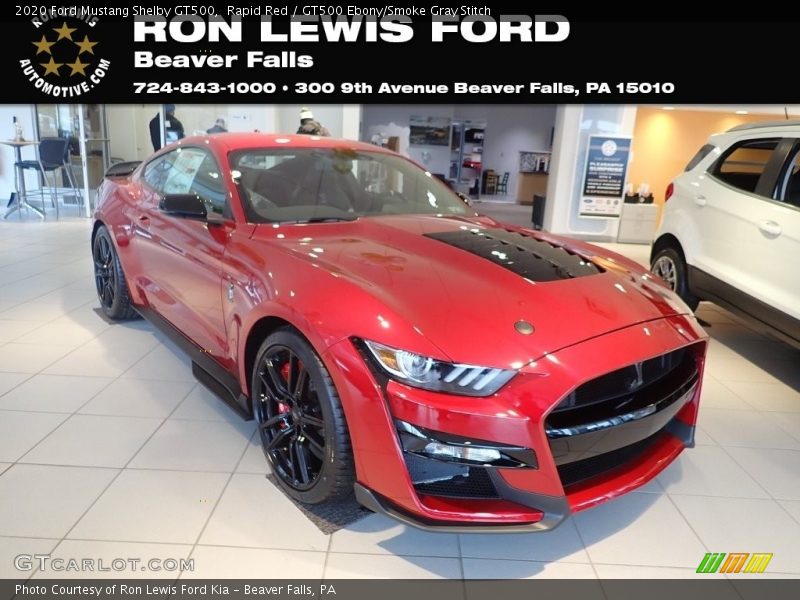 Rapid Red / GT500 Ebony/Smoke Gray Stitch 2020 Ford Mustang Shelby GT500