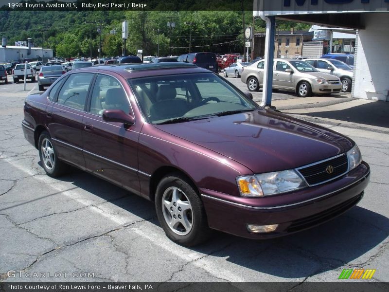 Ruby Red Pearl / Beige 1998 Toyota Avalon XLS