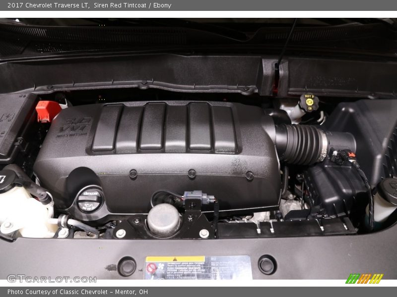 Siren Red Tintcoat / Ebony 2017 Chevrolet Traverse LT