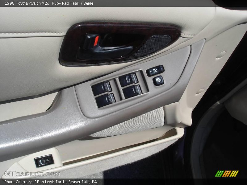 Ruby Red Pearl / Beige 1998 Toyota Avalon XLS