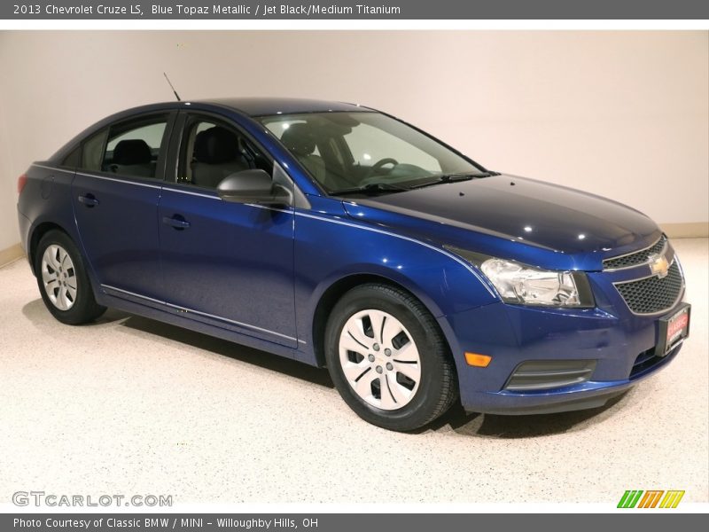 Blue Topaz Metallic / Jet Black/Medium Titanium 2013 Chevrolet Cruze LS