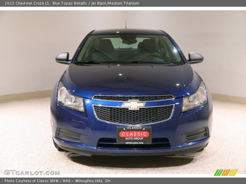 Blue Topaz Metallic / Jet Black/Medium Titanium 2013 Chevrolet Cruze LS