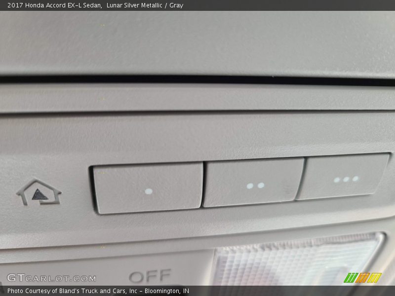 Lunar Silver Metallic / Gray 2017 Honda Accord EX-L Sedan