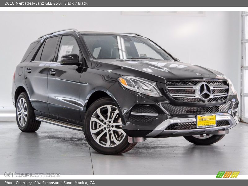Black / Black 2018 Mercedes-Benz GLE 350
