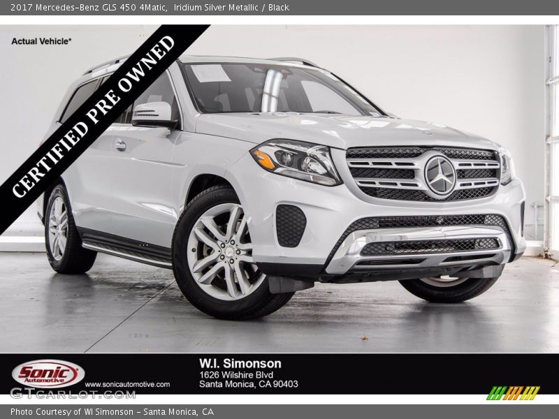 Iridium Silver Metallic / Black 2017 Mercedes-Benz GLS 450 4Matic