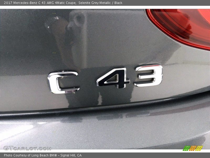 Selenite Grey Metallic / Black 2017 Mercedes-Benz C 43 AMG 4Matic Coupe