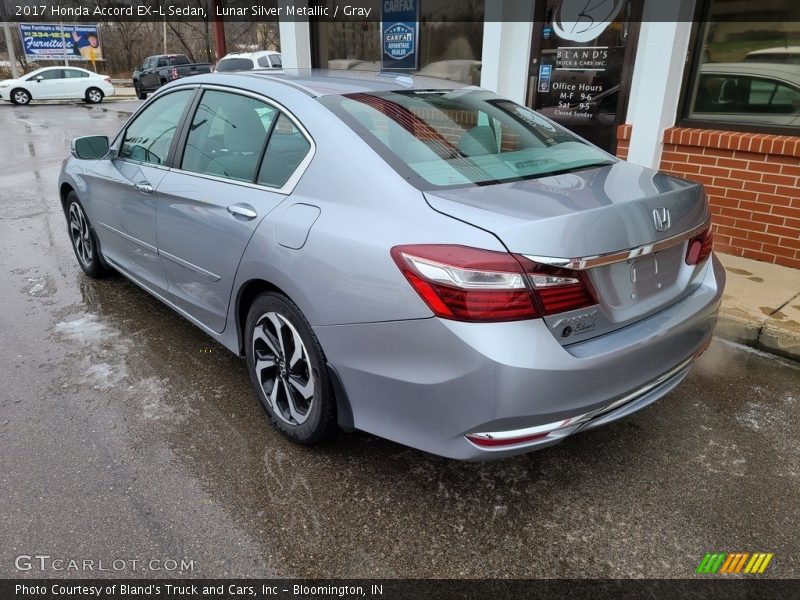 Lunar Silver Metallic / Gray 2017 Honda Accord EX-L Sedan