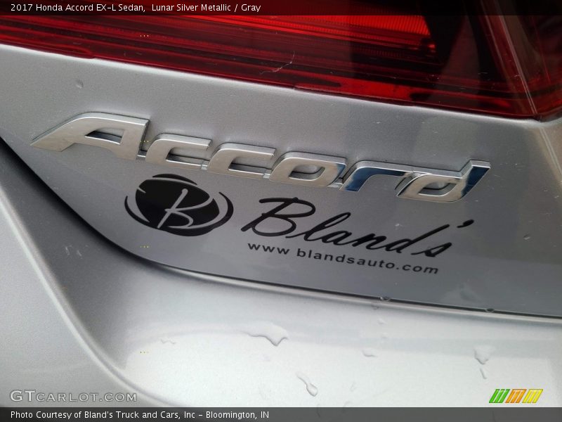 Lunar Silver Metallic / Gray 2017 Honda Accord EX-L Sedan