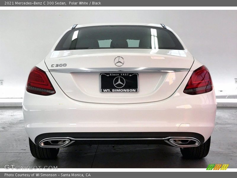 Polar White / Black 2021 Mercedes-Benz C 300 Sedan