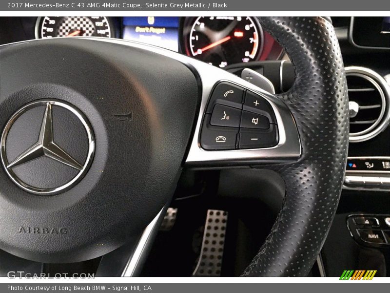 Selenite Grey Metallic / Black 2017 Mercedes-Benz C 43 AMG 4Matic Coupe