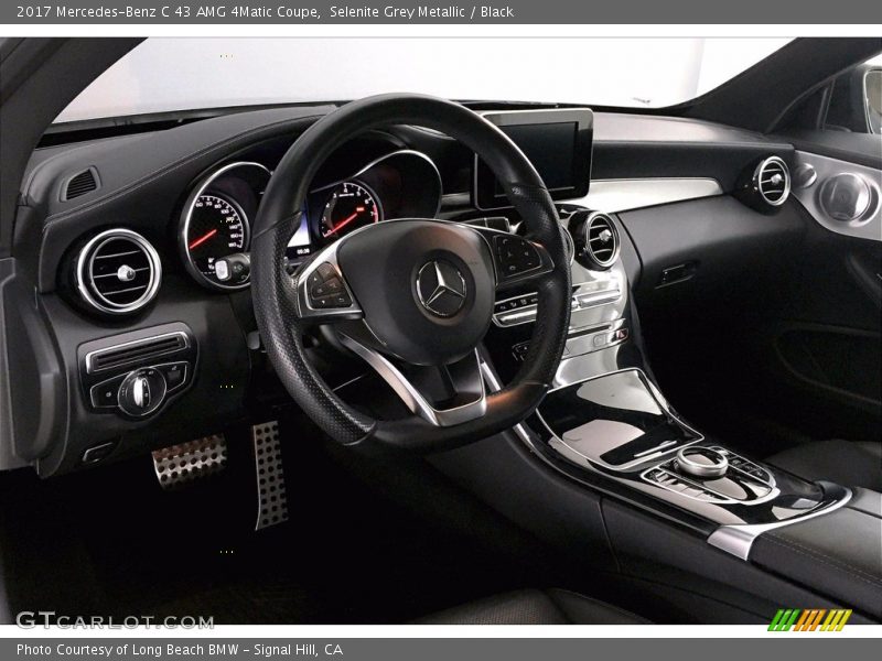 Selenite Grey Metallic / Black 2017 Mercedes-Benz C 43 AMG 4Matic Coupe