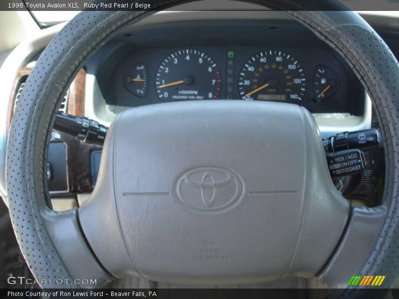 Ruby Red Pearl / Beige 1998 Toyota Avalon XLS