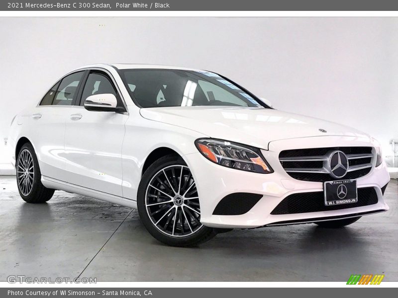 Polar White / Black 2021 Mercedes-Benz C 300 Sedan