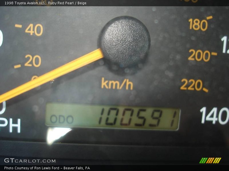 Ruby Red Pearl / Beige 1998 Toyota Avalon XLS