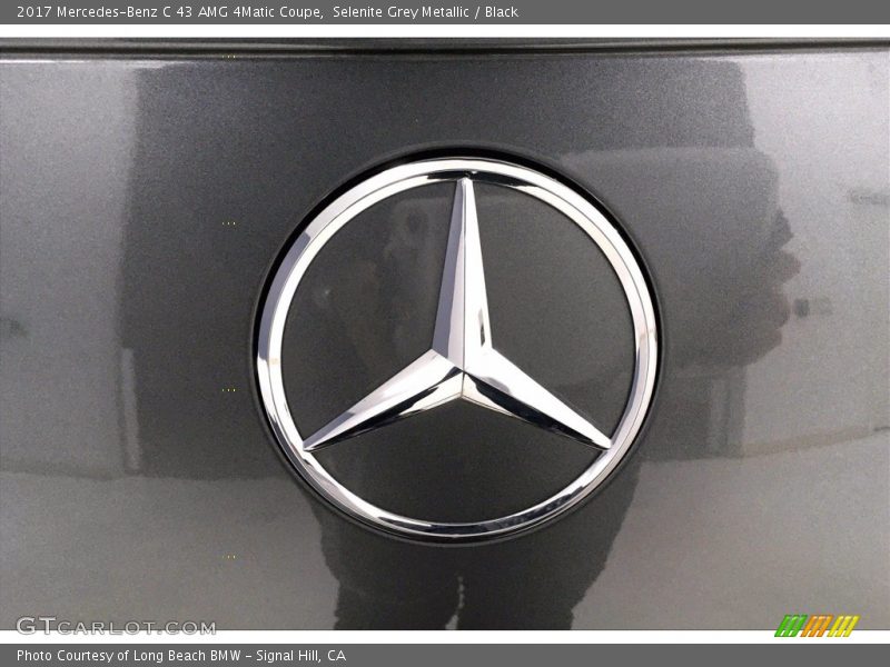 Selenite Grey Metallic / Black 2017 Mercedes-Benz C 43 AMG 4Matic Coupe
