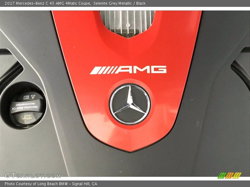 Selenite Grey Metallic / Black 2017 Mercedes-Benz C 43 AMG 4Matic Coupe