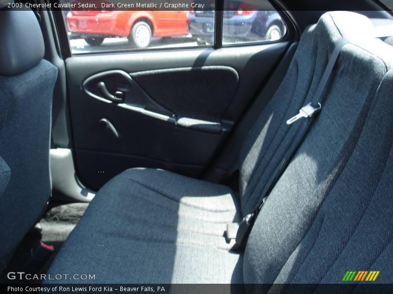 Dark Green Metallic / Graphite Gray 2003 Chevrolet Cavalier Sedan