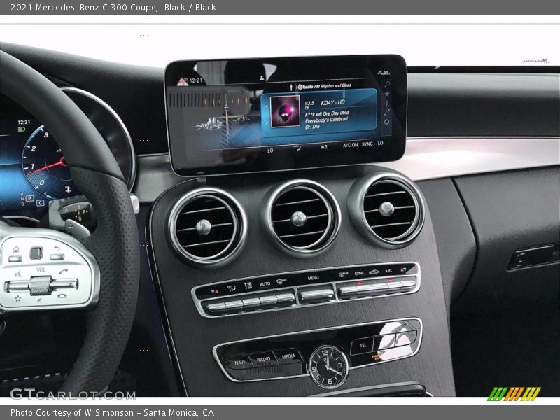Controls of 2021 C 300 Coupe