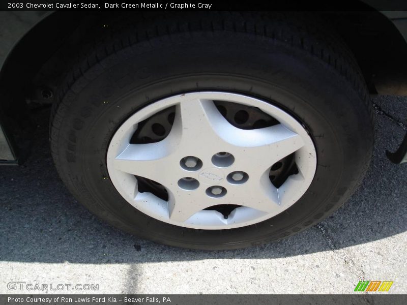 Dark Green Metallic / Graphite Gray 2003 Chevrolet Cavalier Sedan