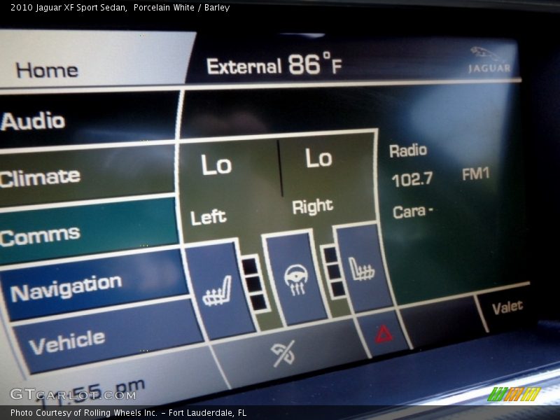 Porcelain White / Barley 2010 Jaguar XF Sport Sedan