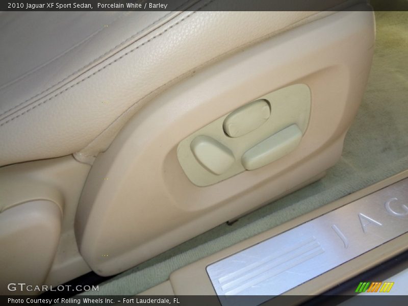 Porcelain White / Barley 2010 Jaguar XF Sport Sedan