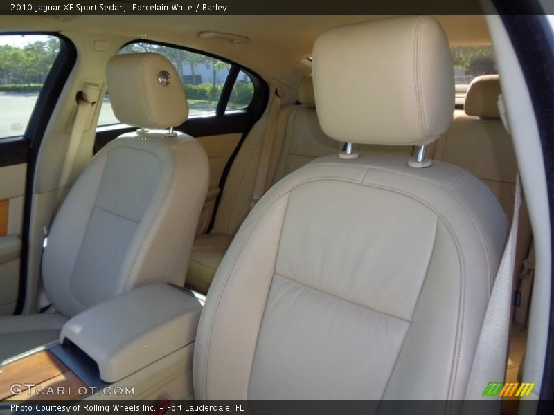 Porcelain White / Barley 2010 Jaguar XF Sport Sedan
