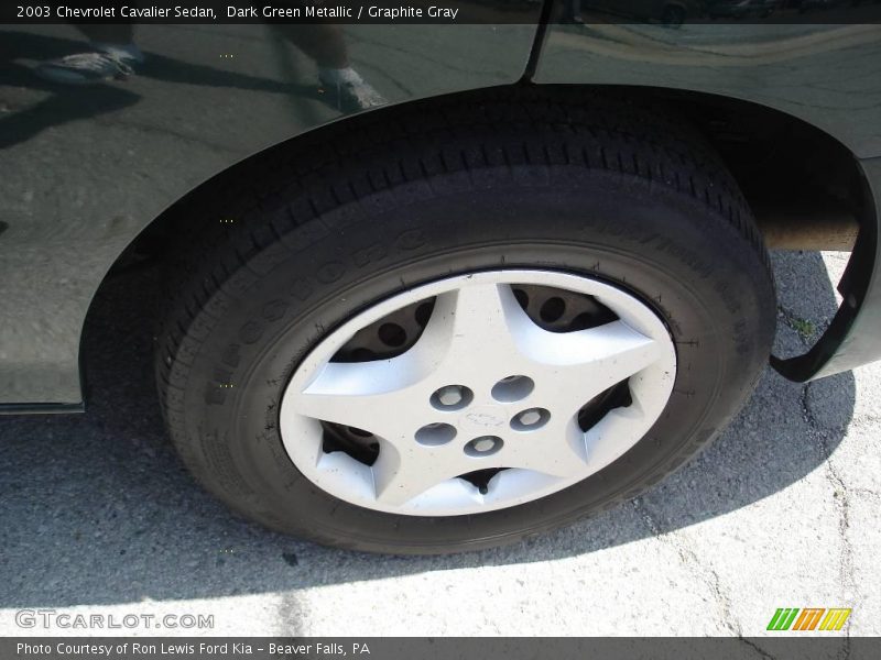 Dark Green Metallic / Graphite Gray 2003 Chevrolet Cavalier Sedan