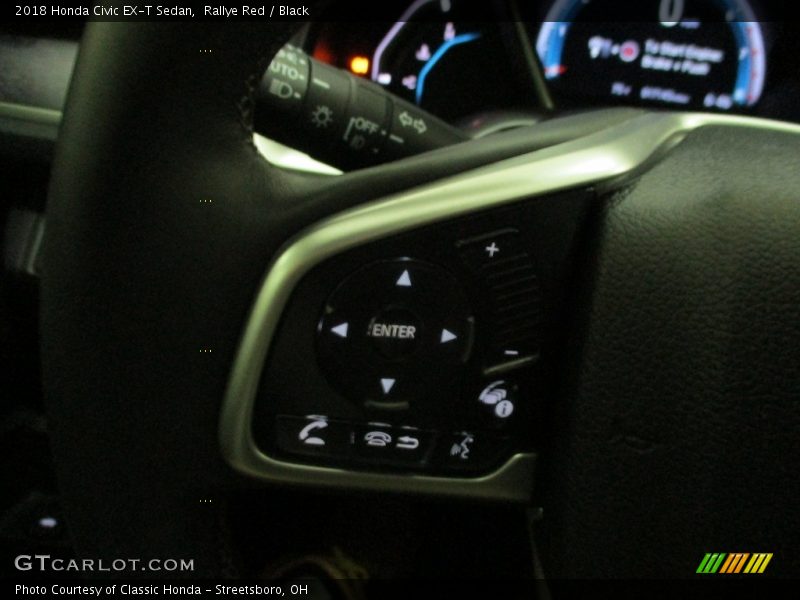 Rallye Red / Black 2018 Honda Civic EX-T Sedan