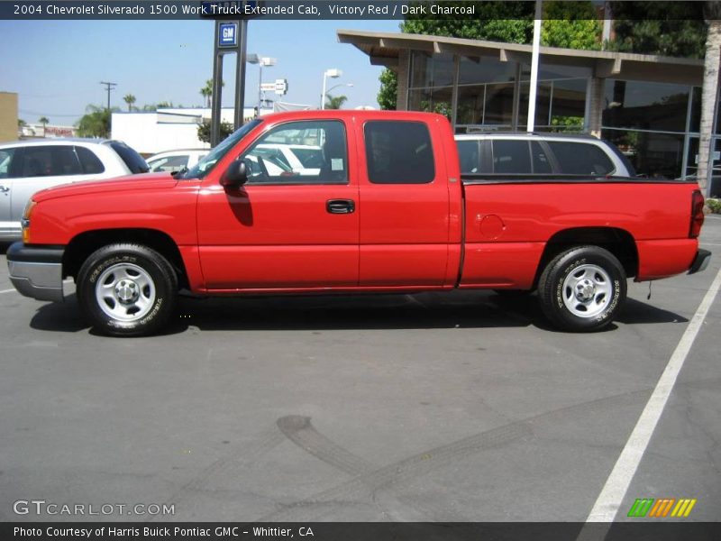 Victory Red / Dark Charcoal 2004 Chevrolet Silverado 1500 Work Truck Extended Cab