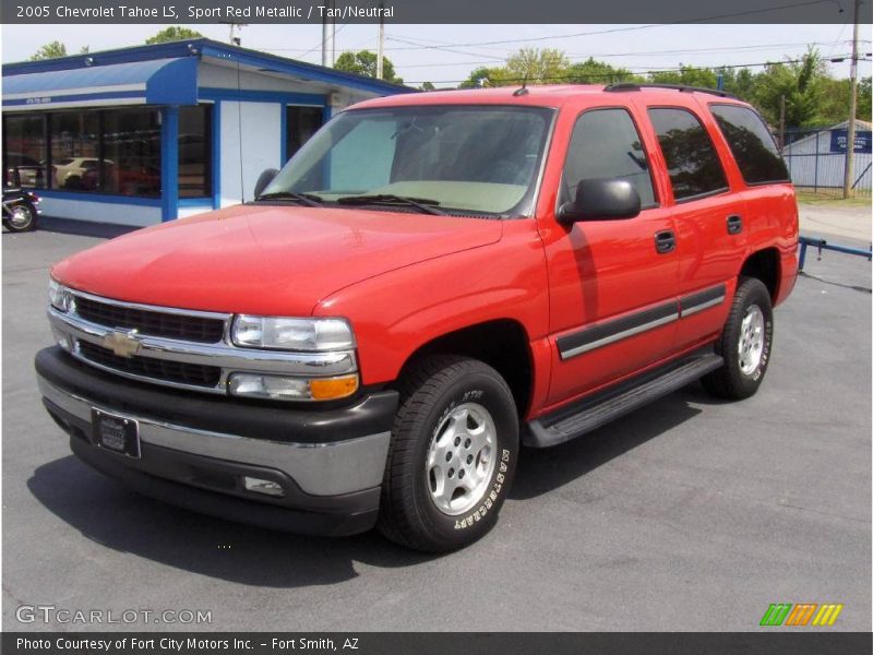 Sport Red Metallic / Tan/Neutral 2005 Chevrolet Tahoe LS