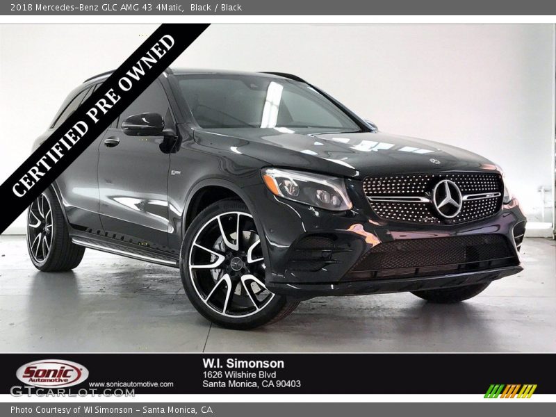 Black / Black 2018 Mercedes-Benz GLC AMG 43 4Matic